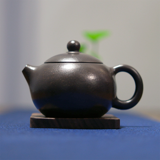 西施壶黑金刚紫砂壶送礼自用