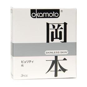 冈本纯天然胶乳橡胶避孕套_53mm±2mm*3只