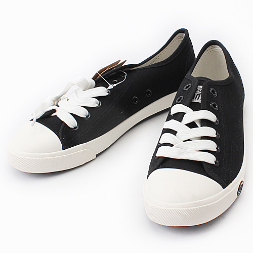 环球38码黑色帆布鞋女低帮平底板鞋c12