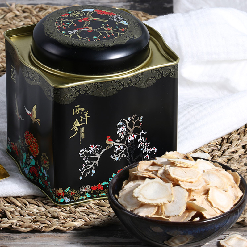 【品牌直销】康美药业 西洋参 80g(4g*20包)/罐 加拿大进口西洋参片花