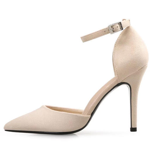 绒面尖头高跟鞋 商品图4