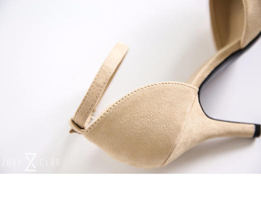 绒面尖头高跟鞋 商品图5