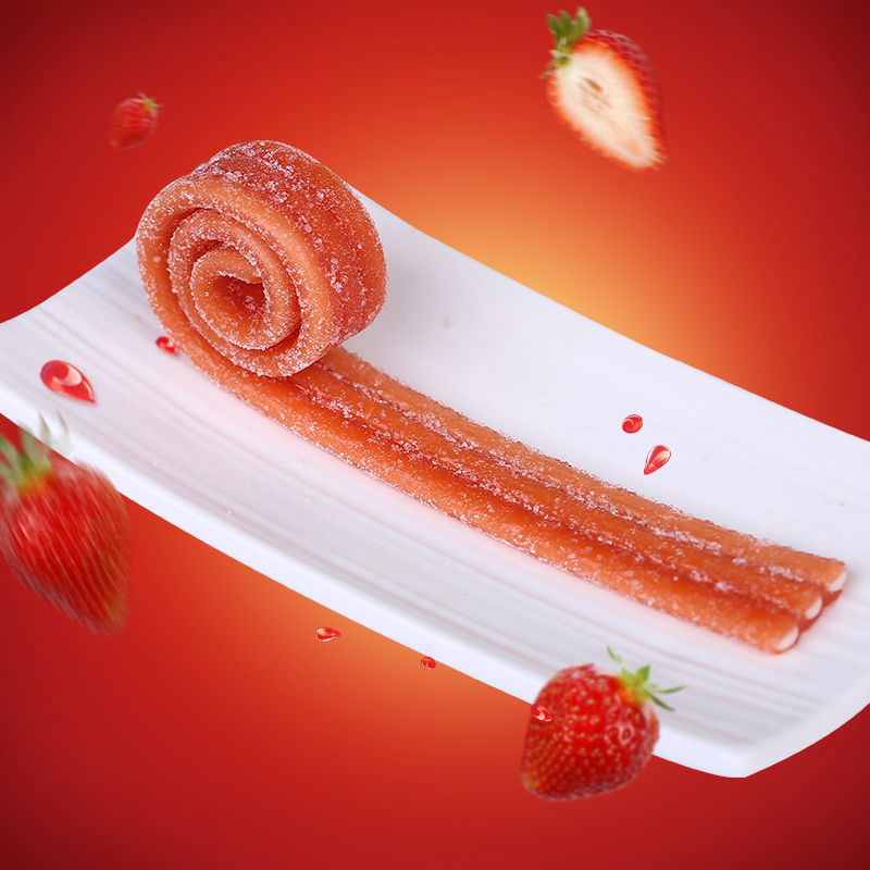 银虎海太草莓长条软糖27g