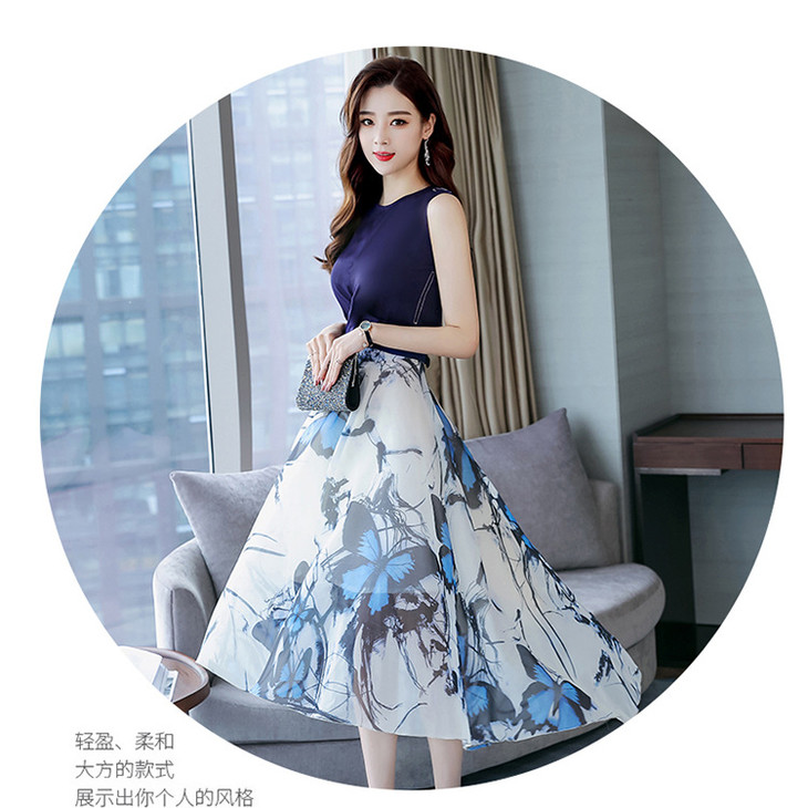 a1891时尚气质优雅韩版纯色潮流文雅两件套