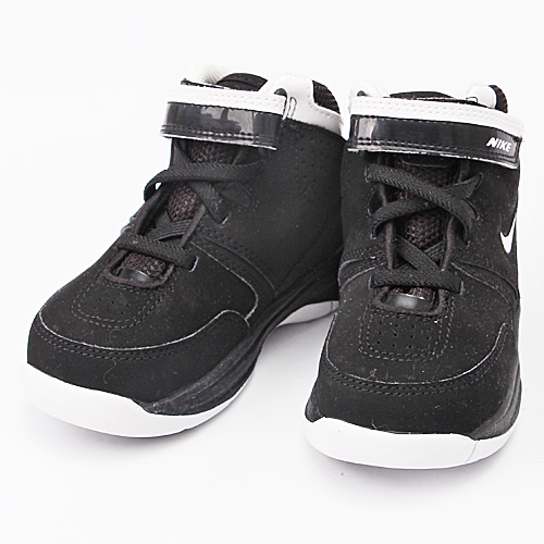 22.5码儿童幼童黑色高帮魔术贴运动鞋 F3