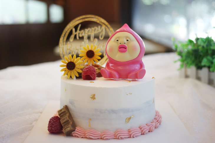 场景主题蛋糕系列|呆萌屁桃君,如图款式,新鲜水果,动物性淡奶油