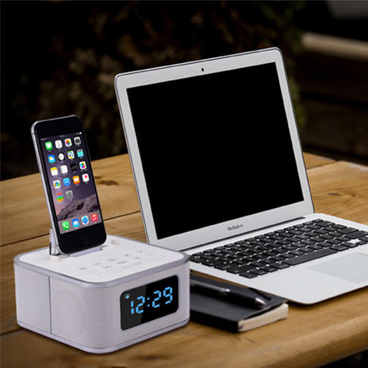 美时s1pro苹果闹钟音响手机充电闹钟iphone6/7p蓝牙音箱u盘播放器