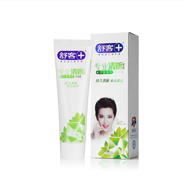 舒客专业清新牙膏劲爽薄荷 120g