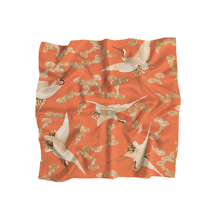 故宫宫廷携手美图 祥云瑞鹤中号丝巾(两色可选)