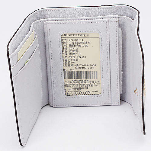 纽芝兰钱包女短款韩版搭扣时尚零钱包百搭钱夹A24 商品图3