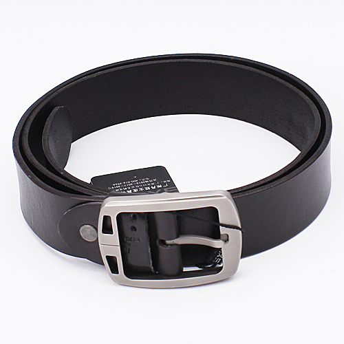 黑色头层牛皮正品休闲韩版百搭男款牛皮针扣_A13