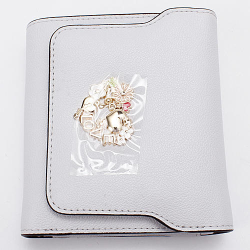 纽芝兰钱包女短款韩版搭扣时尚零钱包百搭钱夹A24 商品图0