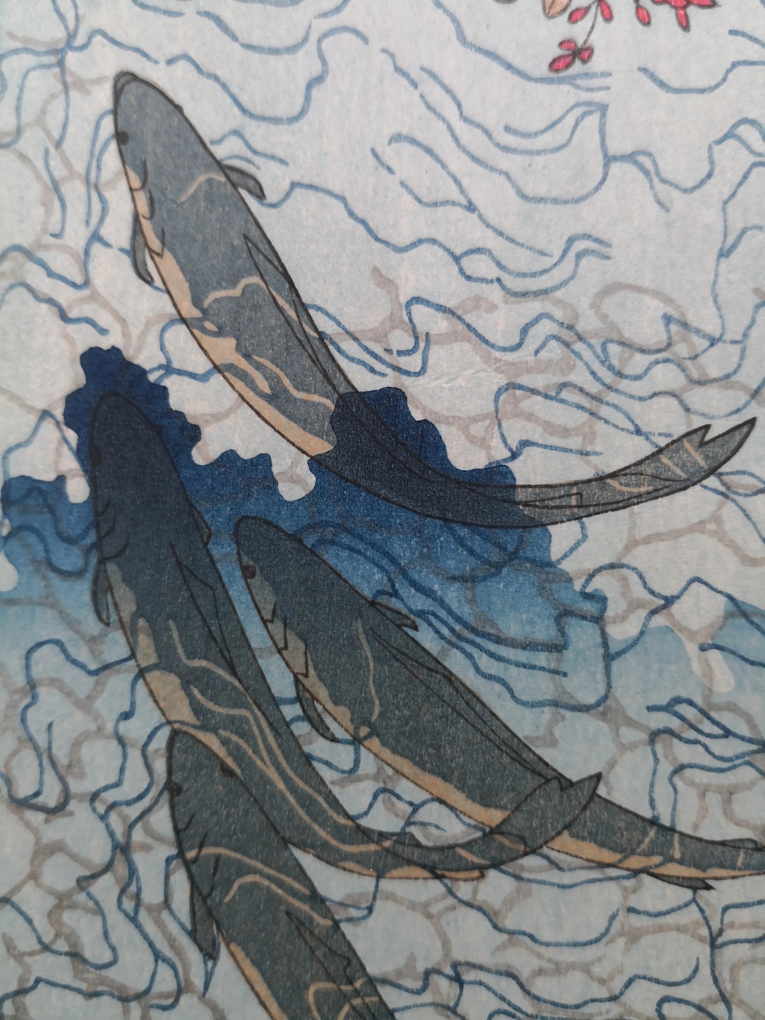 哥川国芳 花鸟浮世绘 珍贵手工木刻版画