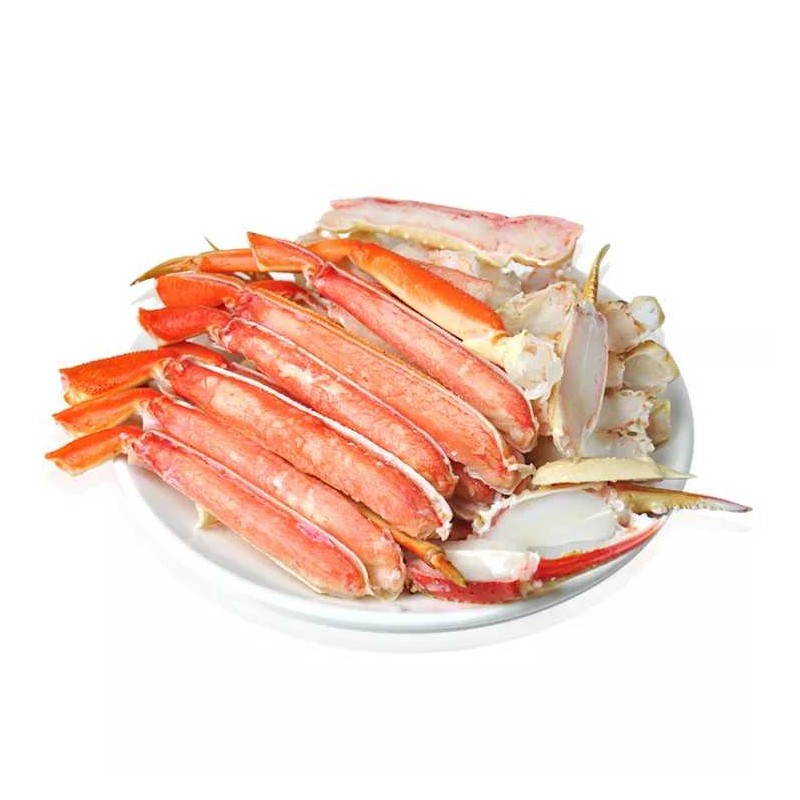 海鲜雪蟹 原装进口解冻即食雪蟹腿500g 冷冻熟制鳕蟹拼盘 火锅食材