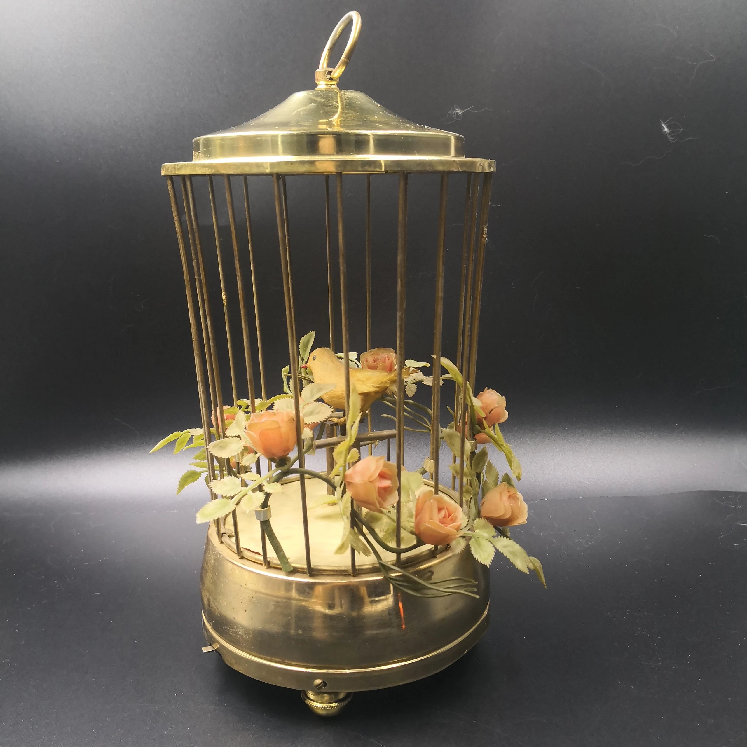 复古金丝雀鸟笼机械八音盒 实物见详情视频