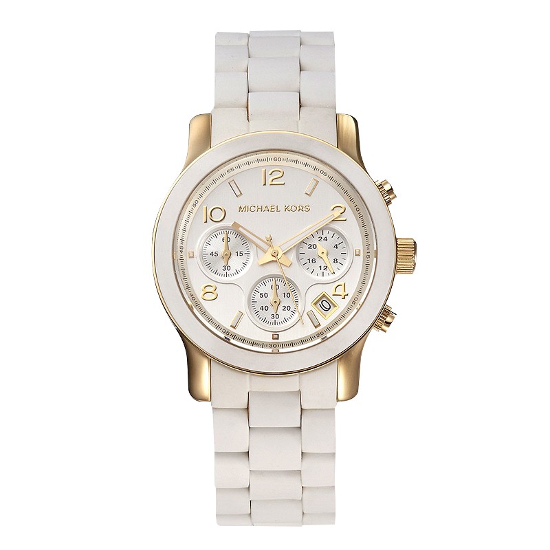 michael kors手表 女士时尚石英腕表白色 mk5145 美国【香港直邮】