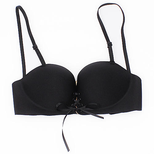 34/75黑色调整聚拢型性感一片式无痕美背文胸侧扣A15 商品图0