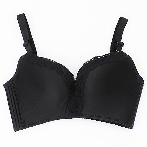 75C黑色深V性感聚拢调整型光面无痕文胸收副乳A15 商品图0