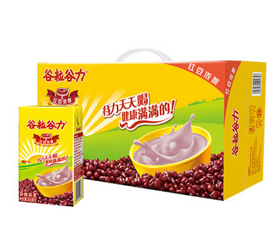 谷粒谷力红豆浓浆250ml*18盒/箱