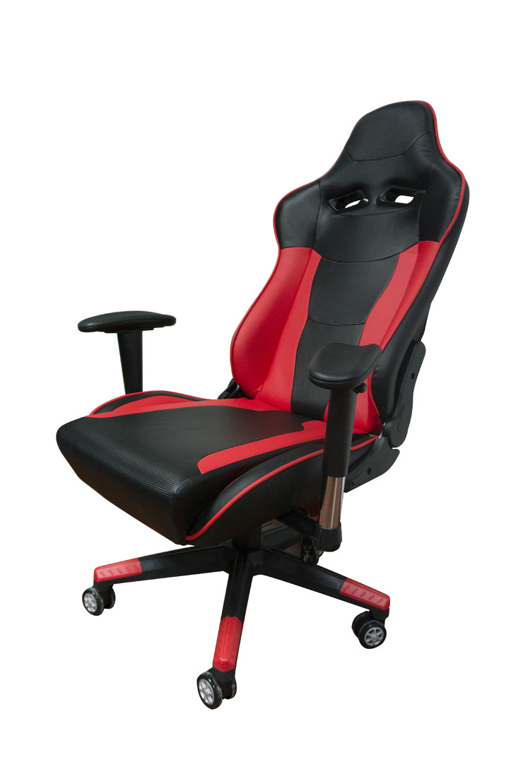 秋名山赛旗碳纤维电竞椅 全黑 黑红双色可选