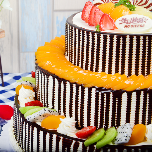 步步高升 3层聚会蛋糕 水果蛋糕 【提前1天订】 商品图1