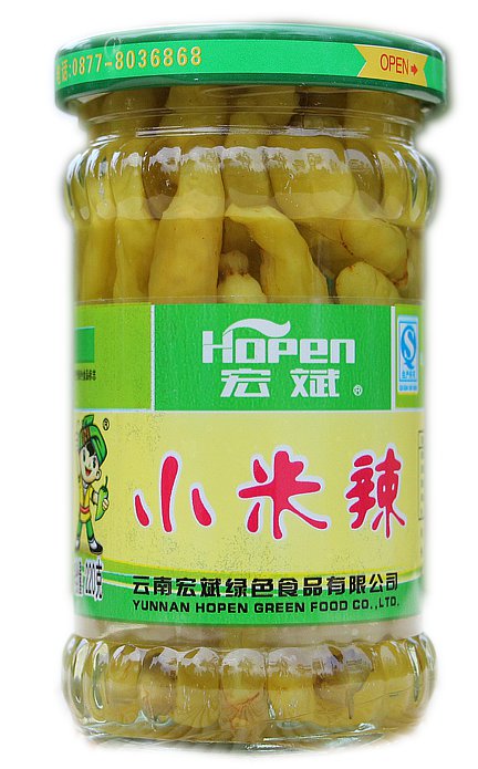 云南特产宏斌泡椒小米辣220g