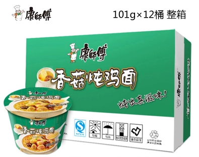 康师傅香菇炖鸡桶面 105g*12桶/件