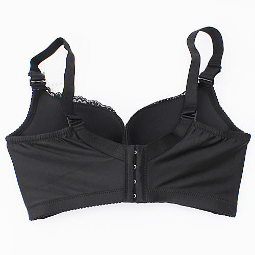 75C黑色深V性感聚拢调整型光面无痕文胸收副乳A15 商品图1