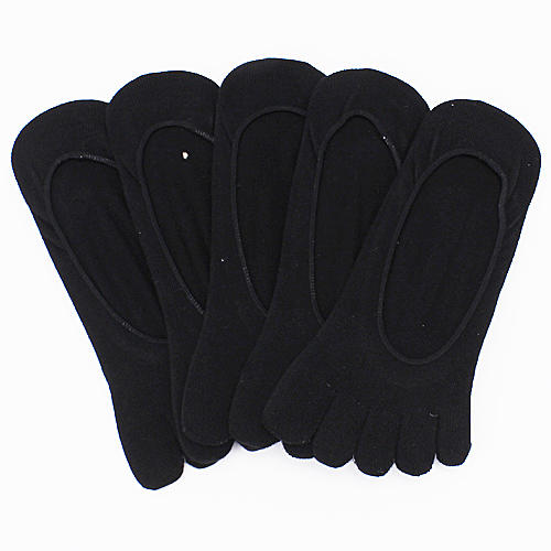 男士五指袜子商务男袜休闲吸汗船袜防臭分脚趾袜5双四季A15 商品图0