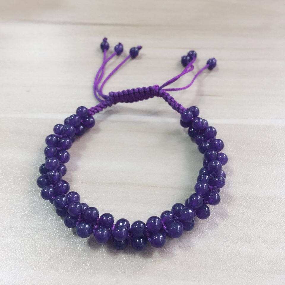 编织石英岩玉手链转运首饰礼物