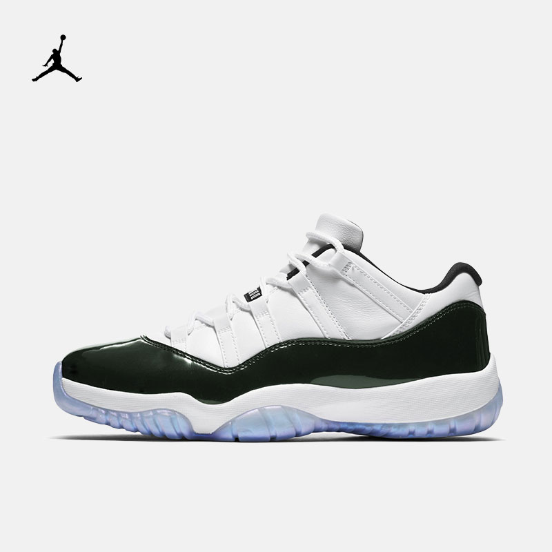 乔11/air jordan 11 变色龙低帮白墨绿 男鞋