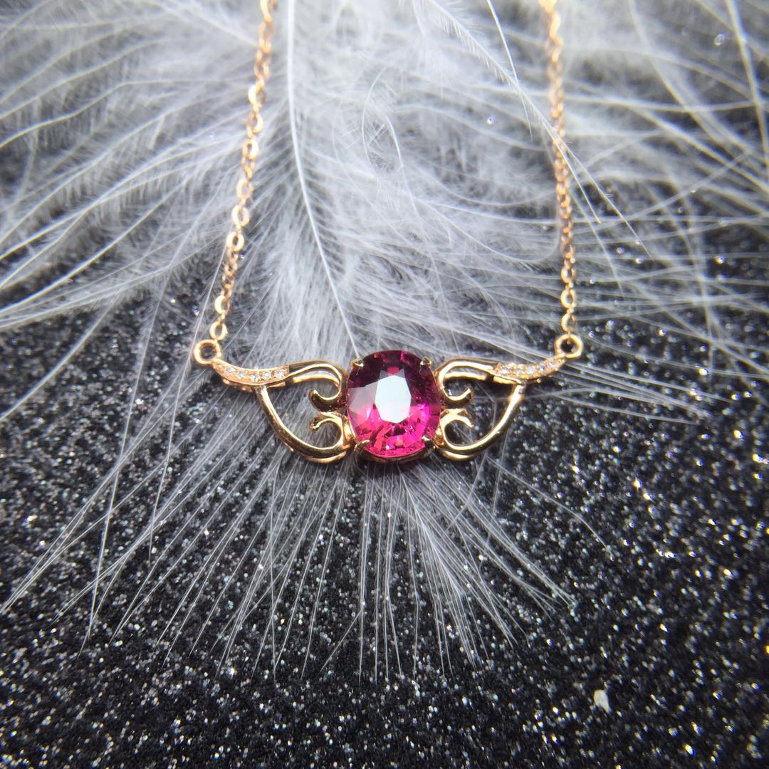 【d56175】碧玺锁骨链