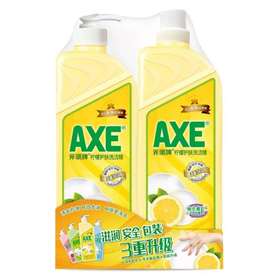 斧头柠檬洗洁精(泵+补)1300g*2