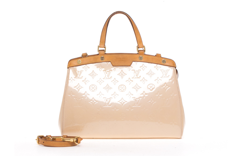 b  louis vuitton 路易威登 lv the brea 裸色老花手提袋 带肩带