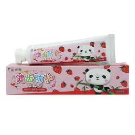 竹盐哈哈猫儿童牙膏 草莓