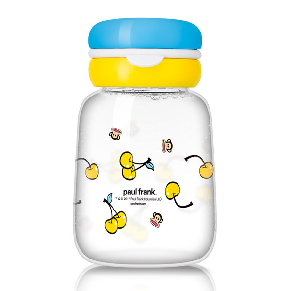 大嘴猴玻璃杯女便携水杯办公室花茶杯可爱学生儿童杯子清新随手杯