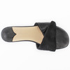 38码Theory黑色皮毛一体平底拖鞋女C46 商品缩略图4