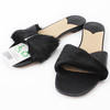 38码Theory黑色皮毛一体平底拖鞋女C46 商品缩略图0