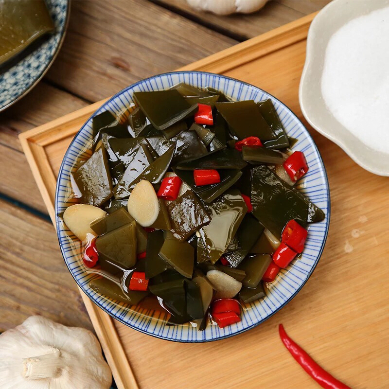 秘制 糖醋海带和糖醋大蒜 ,夏天吃海带开胃消食,多吃大蒜提高免疫力