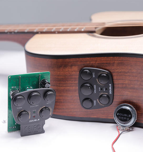 DOUBLE同频加震共振木吉他拾音器果木浪子