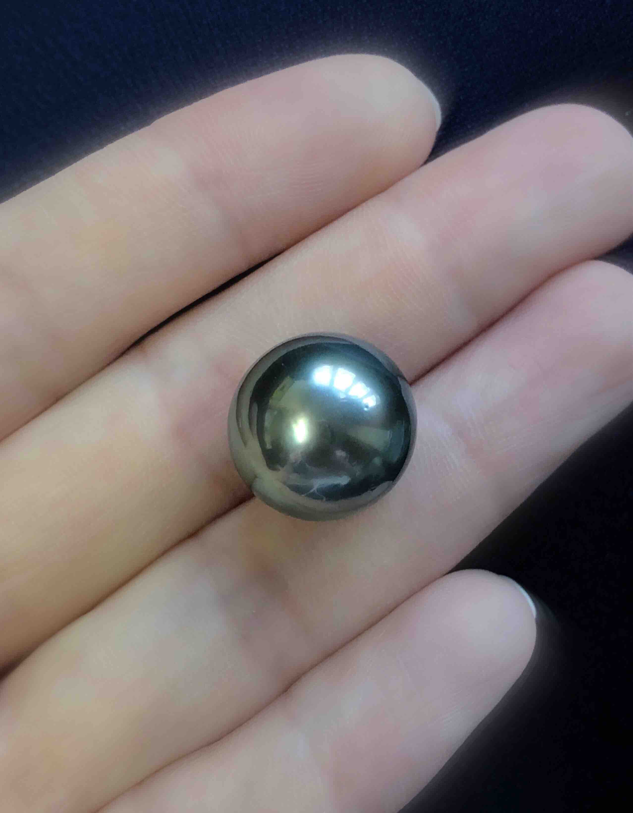 稀有大尺寸 直径15.3mm 大溪地珍珠(裸珠)