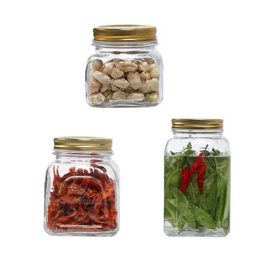 帕莎80384自制系列金属盖密封储物罐500ml（中） 商品图1