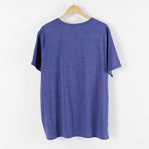 2XL码蓝色男士字母宽松短袖T恤E12 商品图1