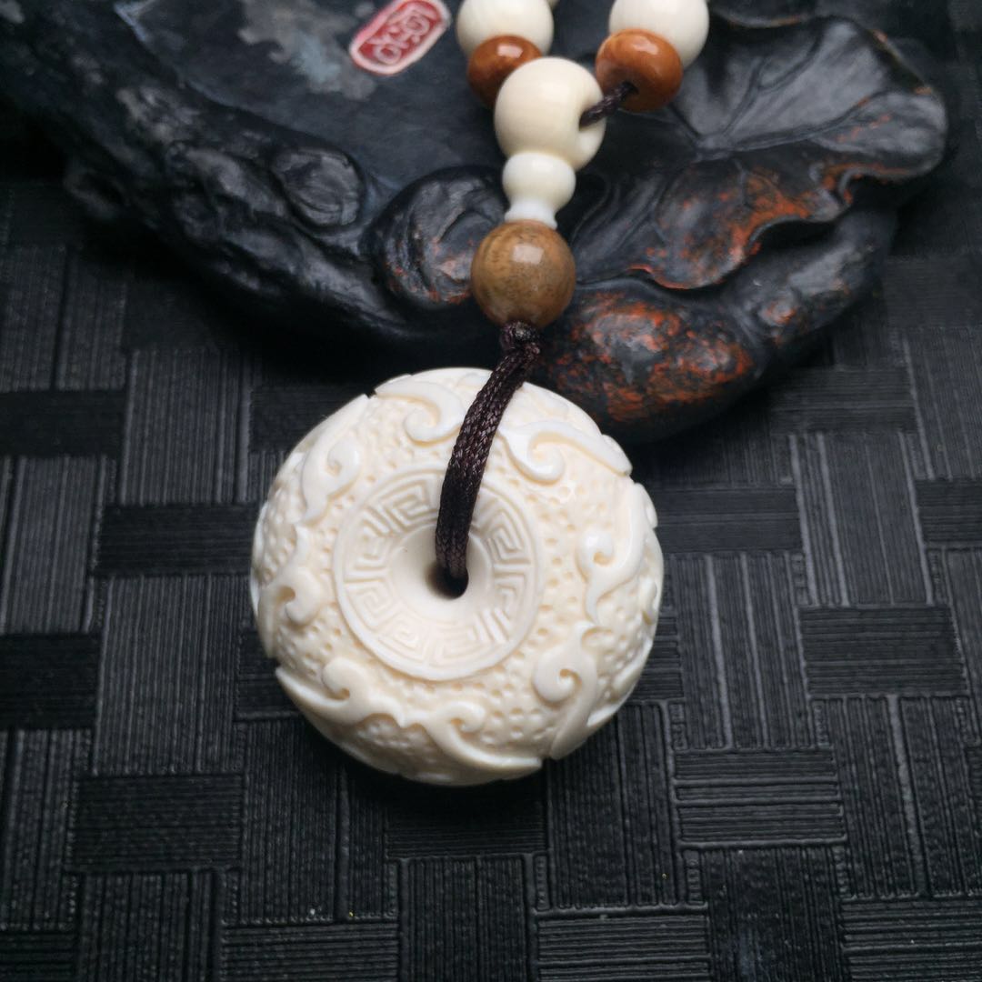 【48420】猛犸象牙回珠平安扣套装