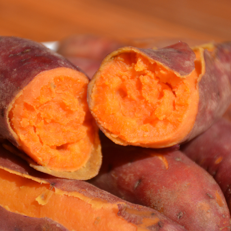 六鳌蜜薯:蒸,煮,炸,烤皆可.