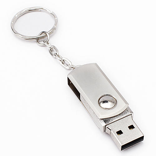 16G U盘车载USB2.0不锈钢金属优盘D7 商品图0