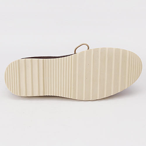 41码男士棕色拼皮系带低帮真皮休闲男单鞋F13 商品图4