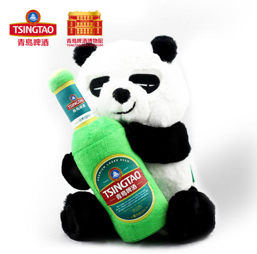 青岛啤酒博物馆熊猫公仔酒瓶磁铁可拆卸可爱玩具玩偶布艺 青岛啤酒 官方文创 商品图0