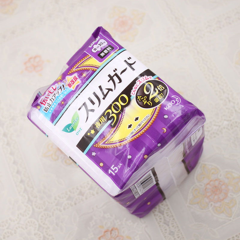 银虎s花王卫生巾乐而雅s系列夜用30厘米15片