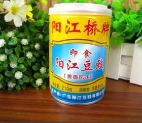 阳江桥牌即食豆豉姜香风味210g